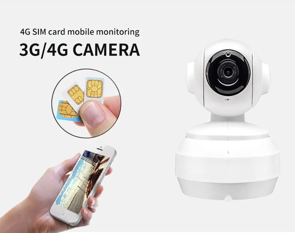 
 Беспроводная купольная IP-камера для помещений с поддержкой GSM, ИК, зум 20 м, автофокус, Wi-Fi, 1080P, 960P, 3G, 4G, SIM-карта, PTZ, панорамирование, наклон, HD  