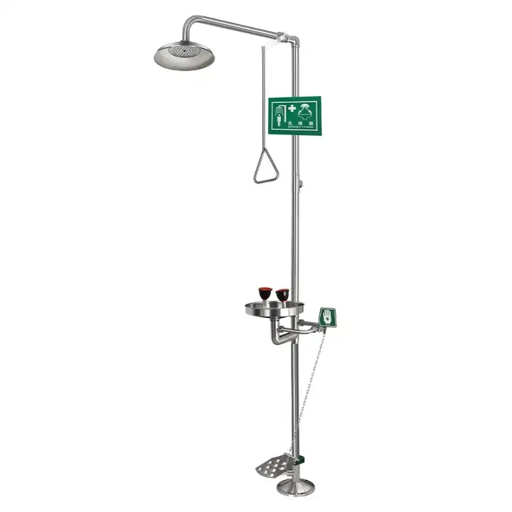 Emergency Eyewash Station with Shower Combination Eye Wash and Shower System Eye&Face Washer