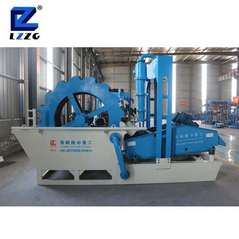 The China first brand LZZG new tech portable mini silica sand washing plant small sand washing machine