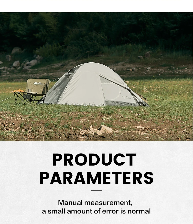 MOBI GARDEN Camping Tent 2-3 Persons Lightweight Backpacking Tent With Snow Skirt Waterproof Windproof Outdoor