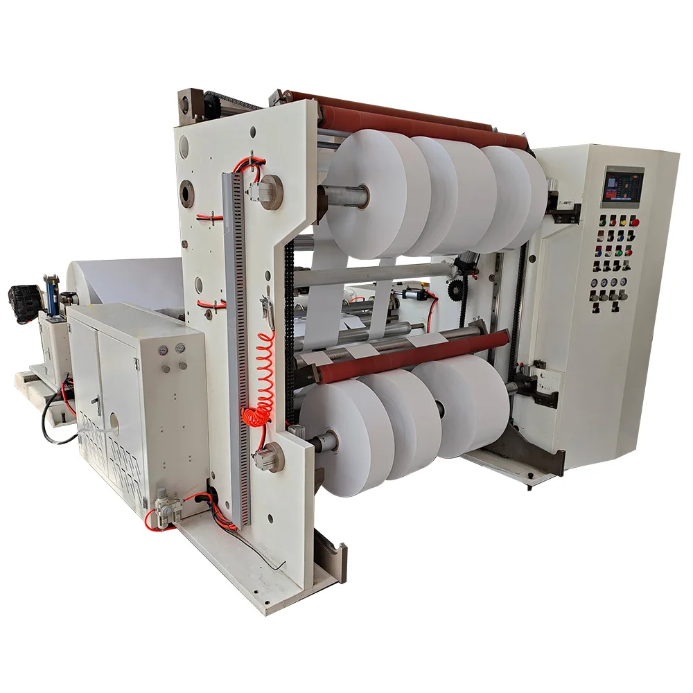 automatic slitting machine kraft release paper roll to rolls slitter rewinder machine