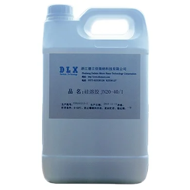 Good quality JN20-40/1 large particle size silica sol for cement curing agent and refractory material