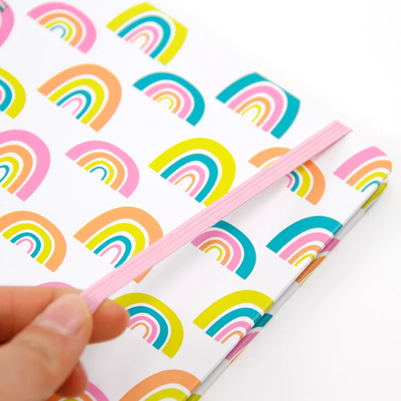 New Style hardcover study office supplies beautiful cute spiral notebook journal