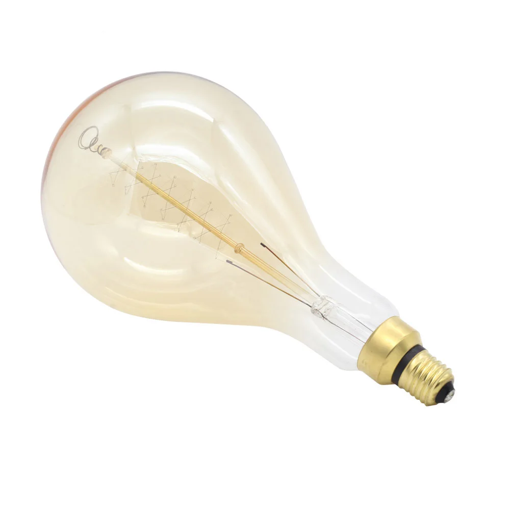  Античный стиль лампочки A160 PS52 E26 110 В 60 Вт большой edison лампы накаливания Декор