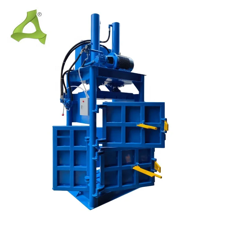 50 ton Metal  Hydraulic  Vertical  Baler Press  Used Clothes Waste Paper and Plastic Machine