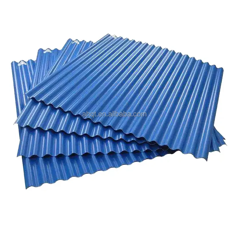 versatile 32 gauge ibr 0.5 6m T-rib zinc ppgi color coated metal sheet corrugated zincalume galvanized steel roof material