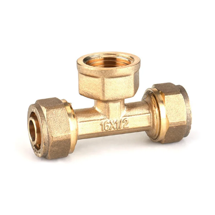 16-32mm PEX Pipe Fitting Male Socket Joint Brass Compression Fittings