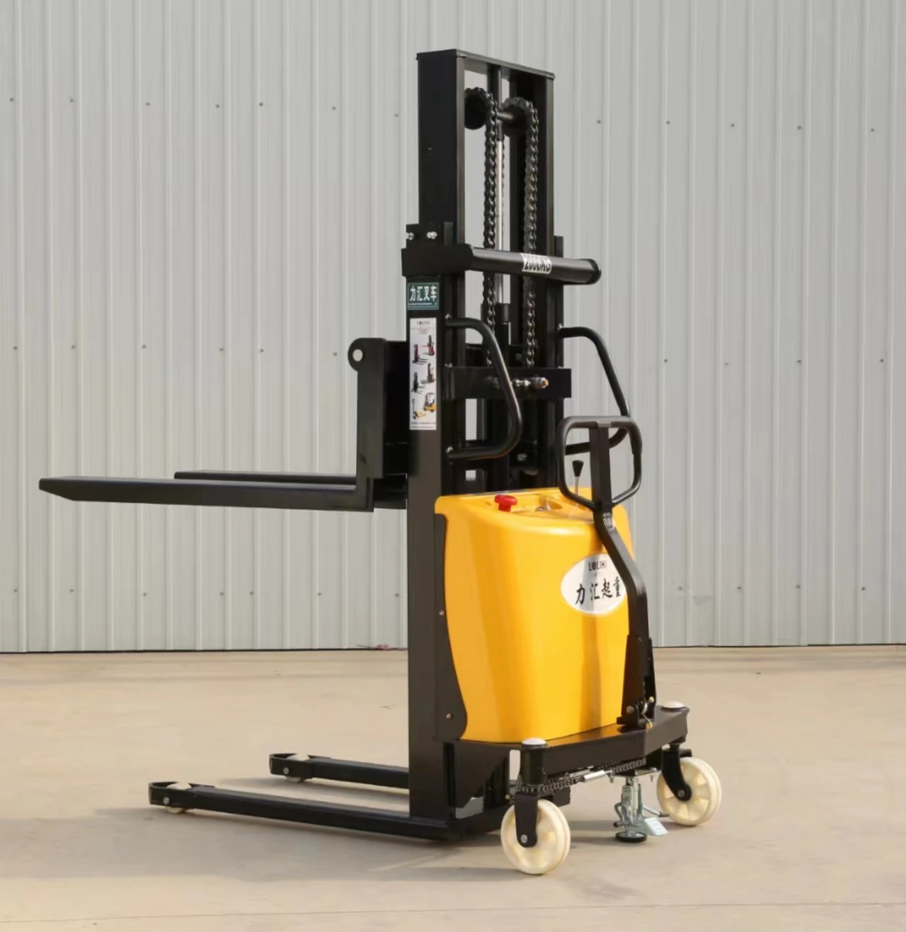 Stacker Arcade Game Machine Semi Electric Walking Semi-Electric Stacker 1T*1.6M