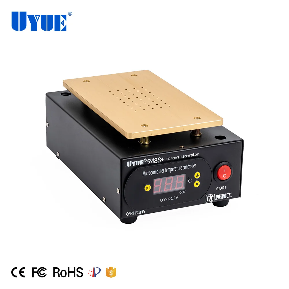 UYUE 948S+ 7 Inch Built-in Vacuum Pump LCD Digitizer Touch Screen Glass Separator for iPhone