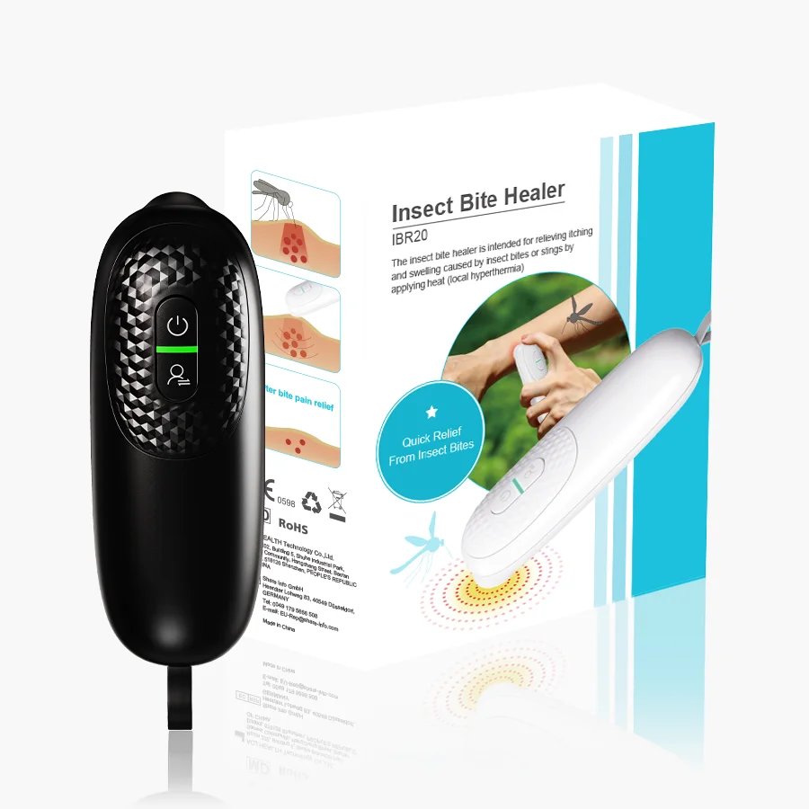 Compact Efficient Insect Bite Healer Pen Instant Relief Mosquito Bites Soothes Itching Reduces Plastic Battery Birds Flies