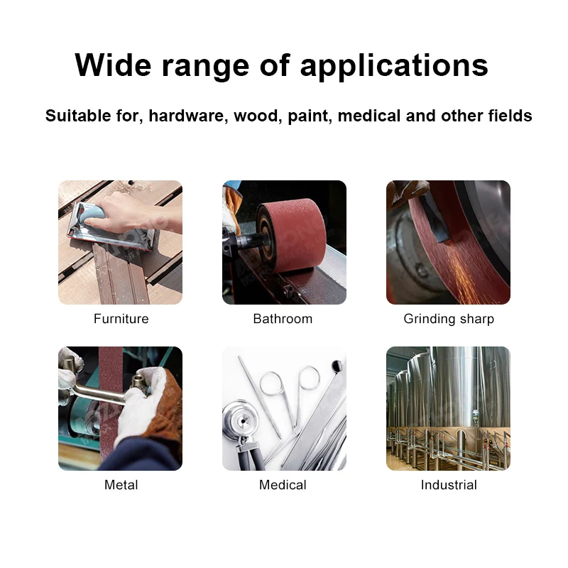 High quality Sanding belt Manufacturer Aluminum Oxide electroplated diamond for Polishing Metal and Stainless Steel