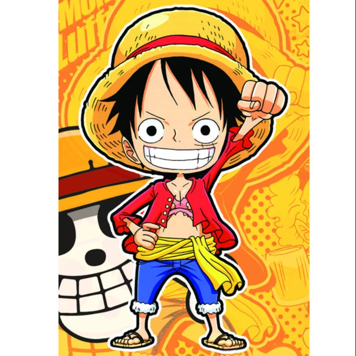  Аниме One Piece 3D линзовидная наклейка Фотокарточка с/без