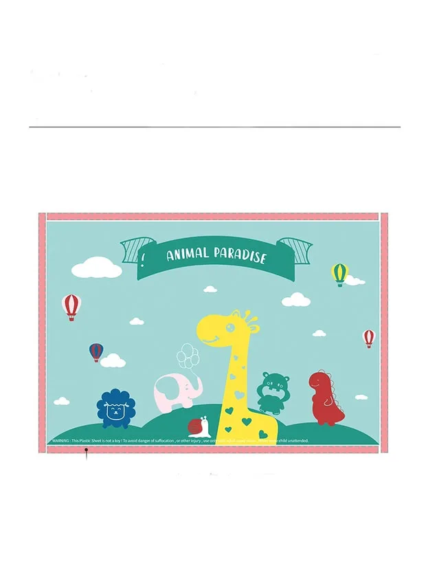 Custom Printed American Style Baby Disposable Placemats Eco-friendly Rectangle Table Mats Dining Made from Paper PE for Kids BPA