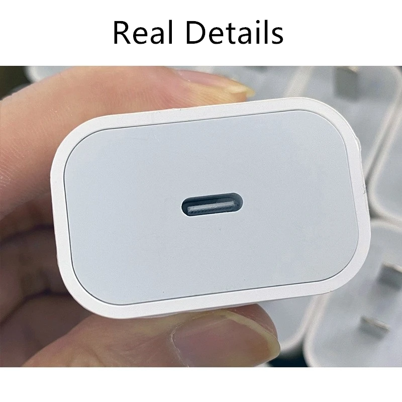 Заводское оригинальное зарядное устройство Usb C 20 Вт Pd для мобильных телефонов ЕС США Великобритания Сетевое Type адаптер быстрой