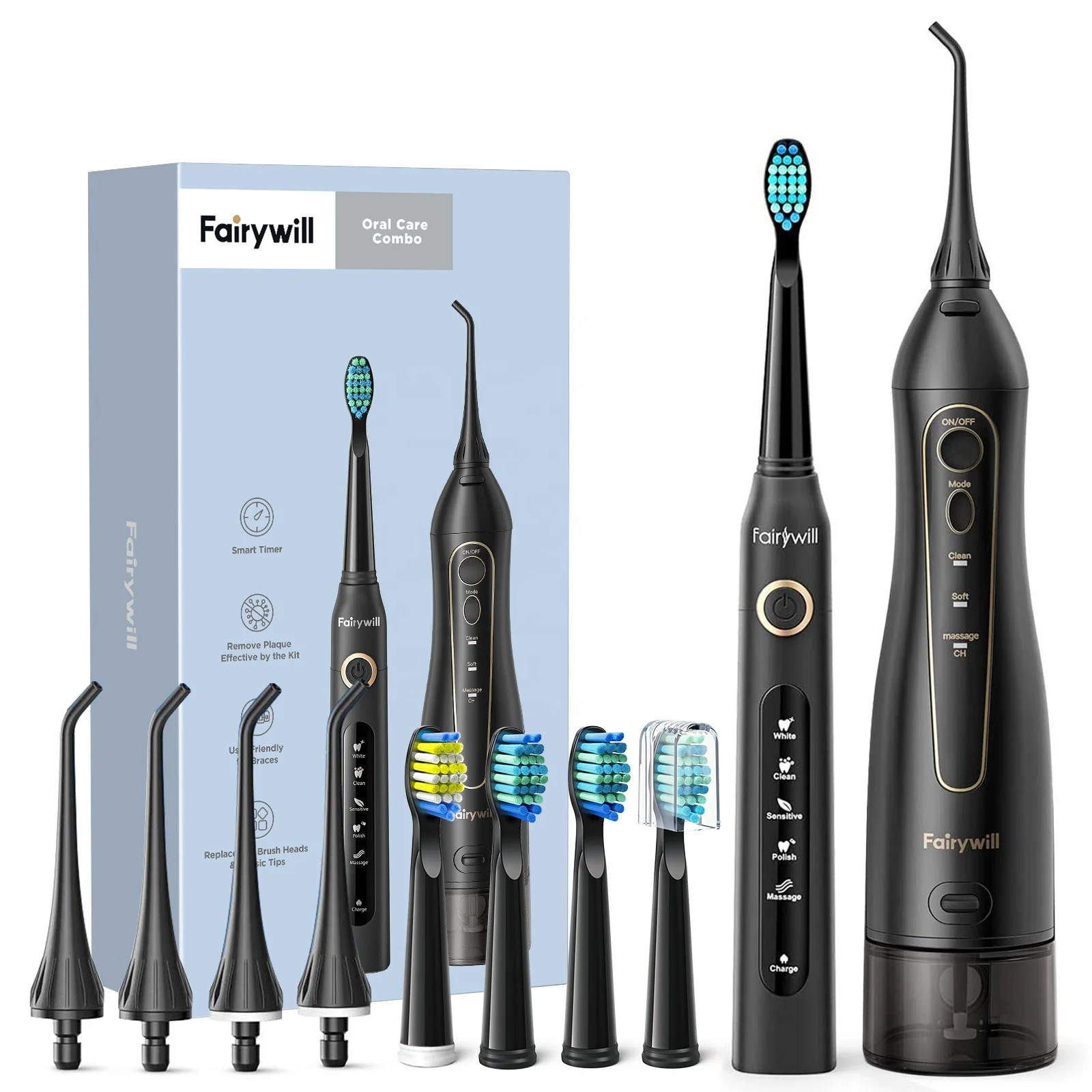 Fairywill FW 5020E + 507 оптовая продажа электрических зубных щеток