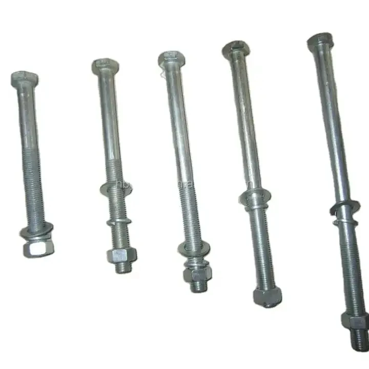 Hot Dip Galvanized Steel Electrical Bolt and Nut/ High Quality Bolt and Nut/ Fastener/ Pole Line Hardware