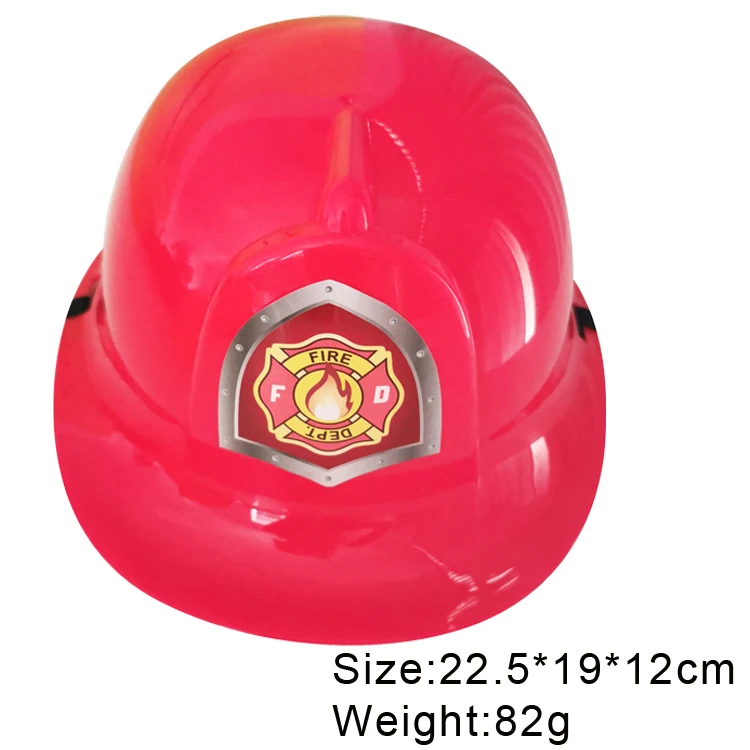 Cheap Children Engineer  Fireman Role Play Dress Up Firefighter Helmet Kids cosplay Birthday Party Supplies toys