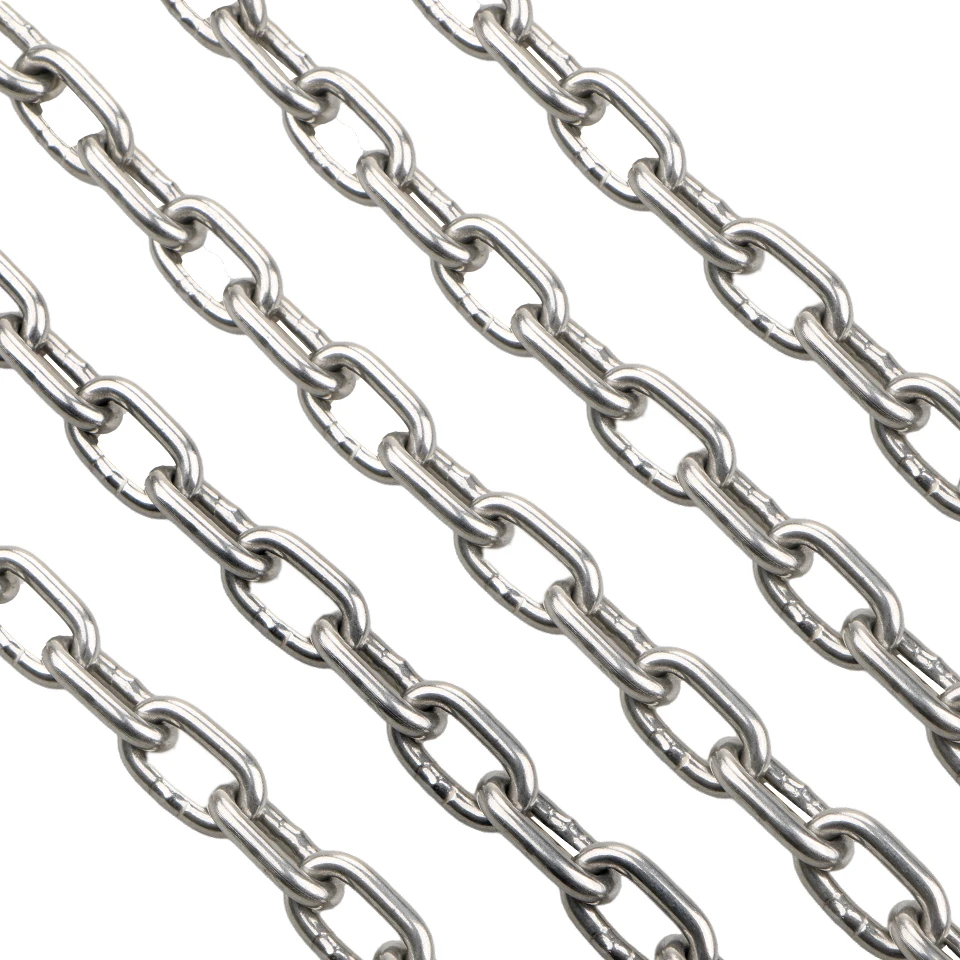 ss304 316stainless steel metal anchor chain alloy chains long link chain