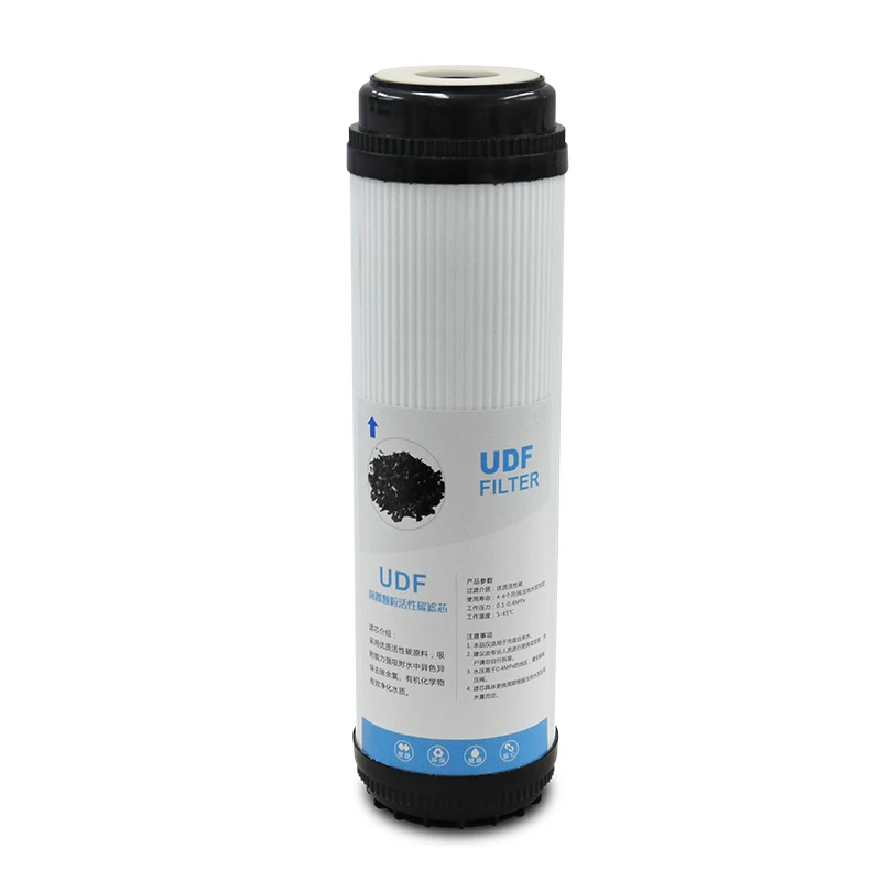 10 Inch UDF Block Charcoal Active Filtro GAC Granular Activated Carbon Filter Cartridge