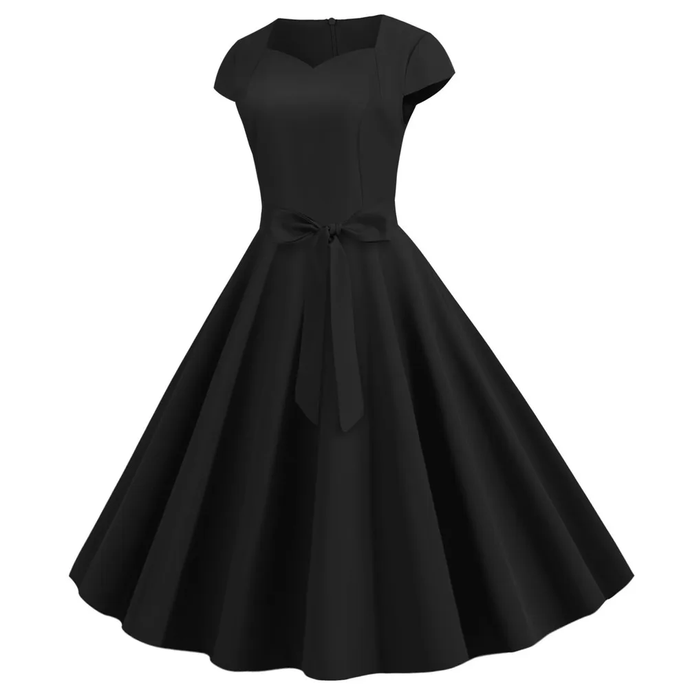Summer  Vintage  Manga casual  Rockabilly summer dresses for women 2022  black dresses for women