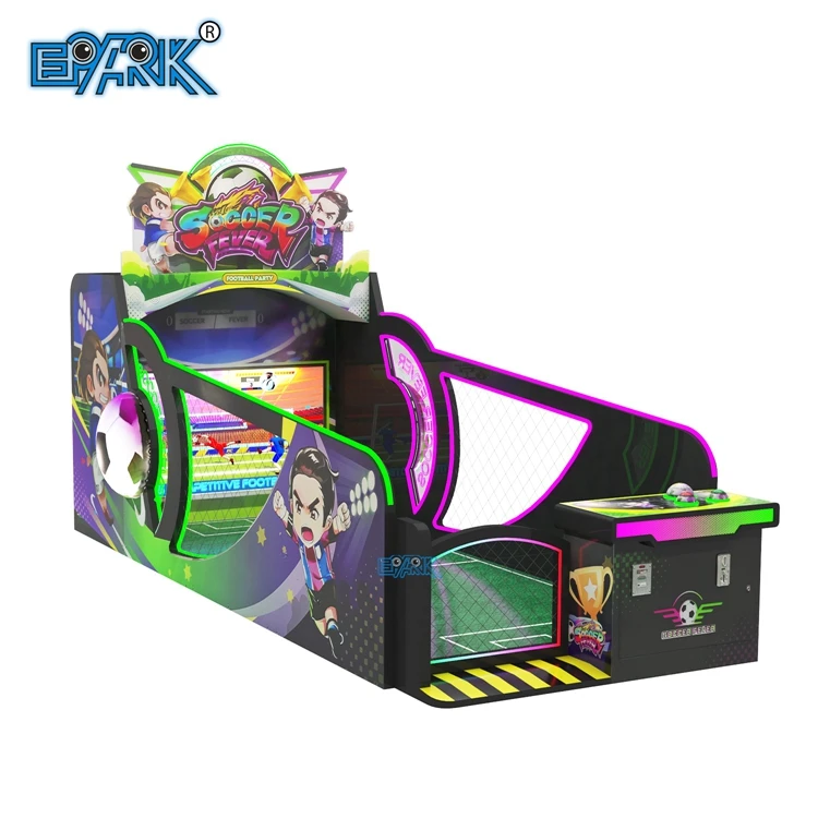 Amusement Park Kids Coin Operated Happy Baby Shooting Football Soccer Game Machine