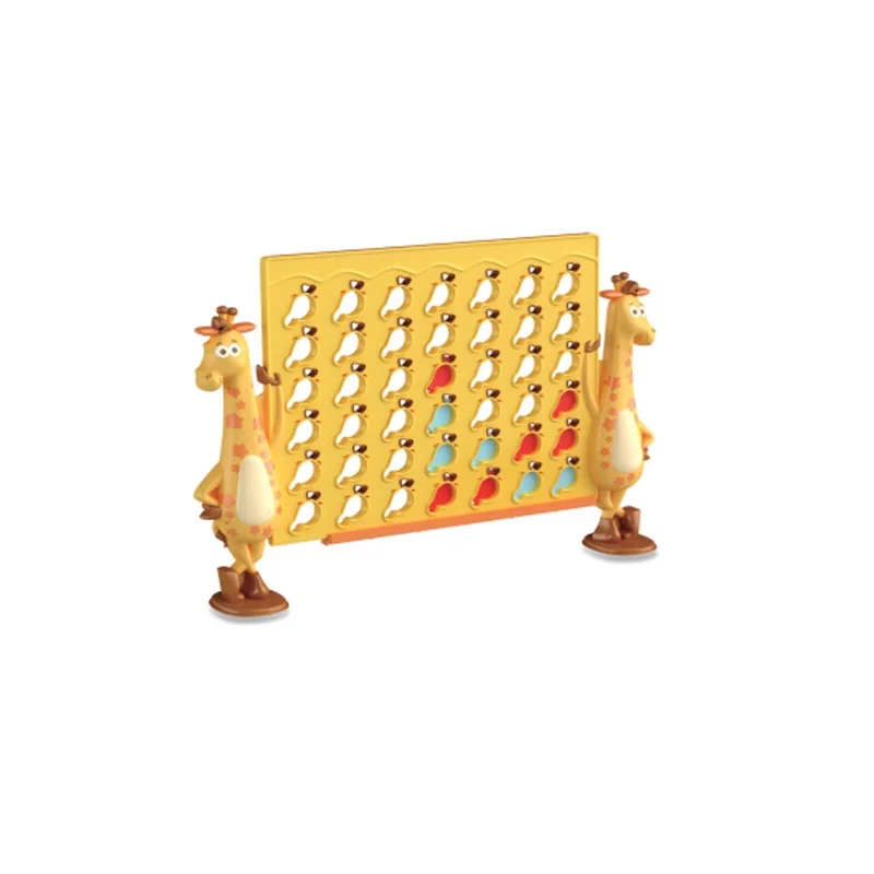 Board game three-dimensional four chess parent-child interactive cartoon deer shape children chess educational toys