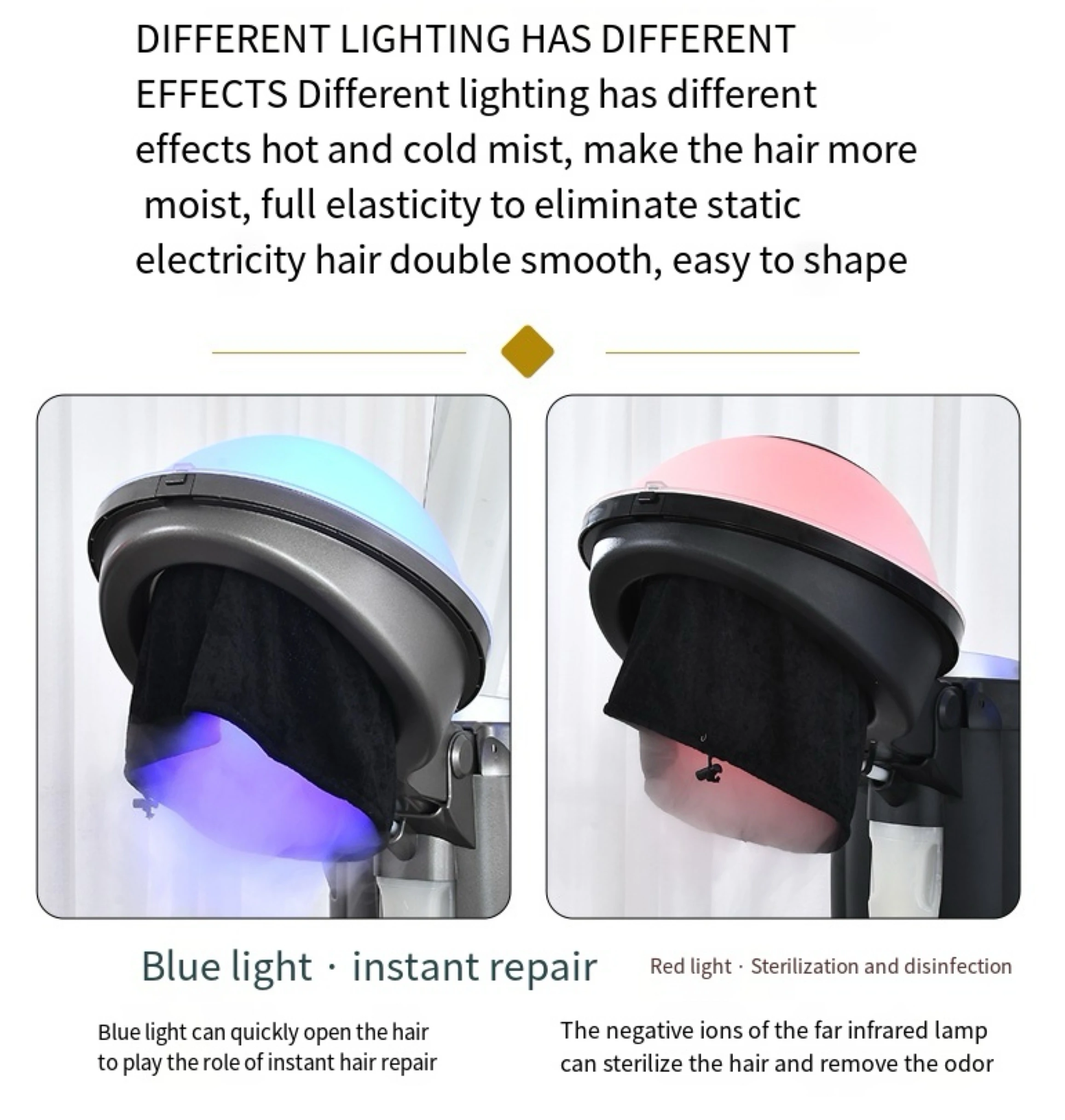 Professional Micro Mist Portable Hair Steamer for Salon Use for Hair Care and Treatment