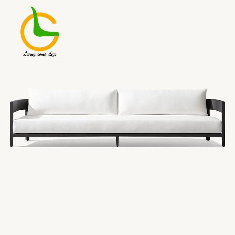 Luxury Aluminum Patio Outdoor Sofa Set Living Room Application Elegant Courtyard Outdoor Furniture Set Backyard Furniture