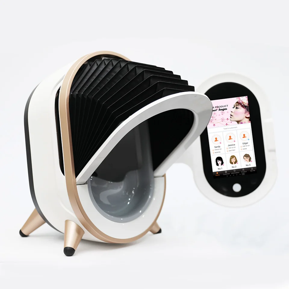 Spa Equipment Skin Testing Detector Face Analysis Moisture Facial Test Machine Piel Analizador Home Use Skin Analyzer