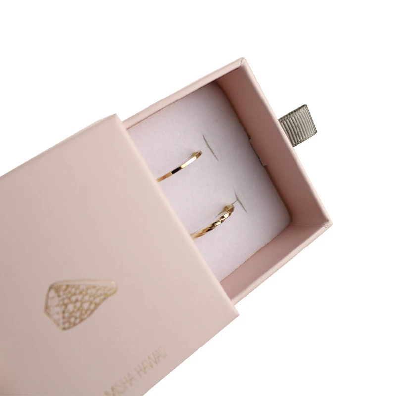 Торговая гарантия, индивидуальный логотип, Розовый бархатный ящик для ювелирных изделий, детский набор