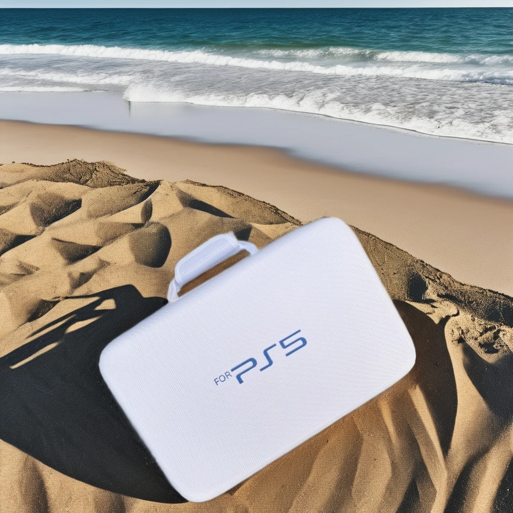 Белый защитный чехол для видеоигр PS5 водонепроницаемая сумка хранения на молнии EVA с доступом через плечо путешествий