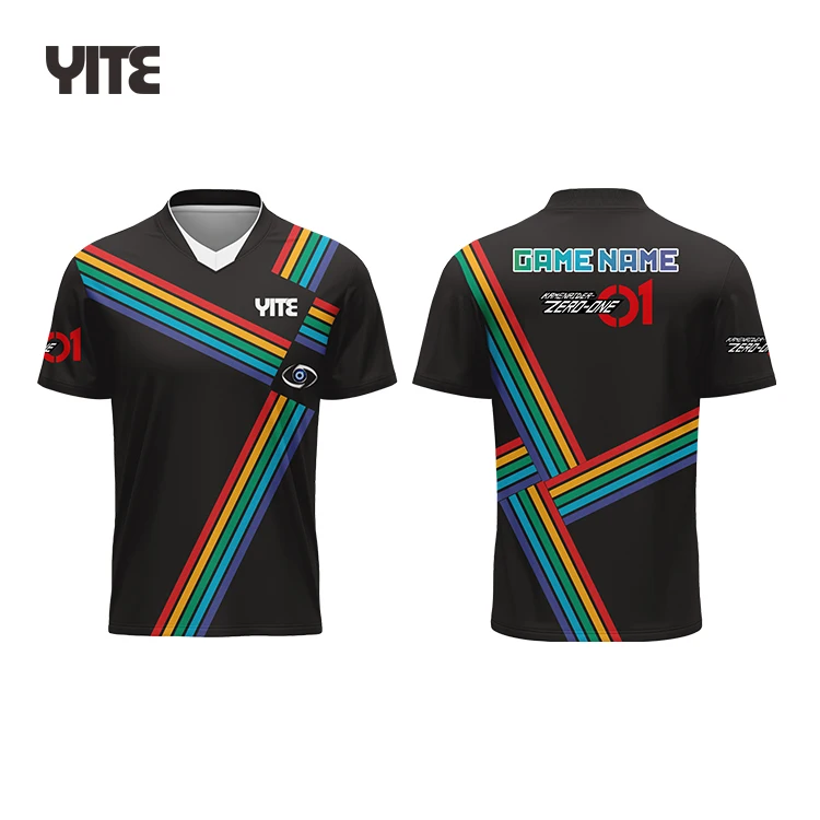 Hot Selling Top Quality Custom Own Design Fully Sublimated E-sports Gaming T-shirts