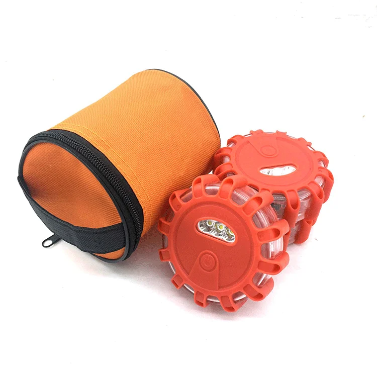 synchronized 6 pack roadway light usb rechargeable safety waterproof magnetic car emergen electronic led road flares v16