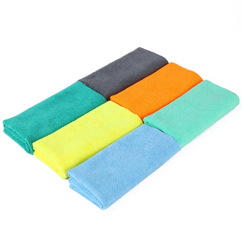 cheaper price wholesale for car cleaning towel 300-350gsm customized edgeless microfiber towel for waxing and polishing