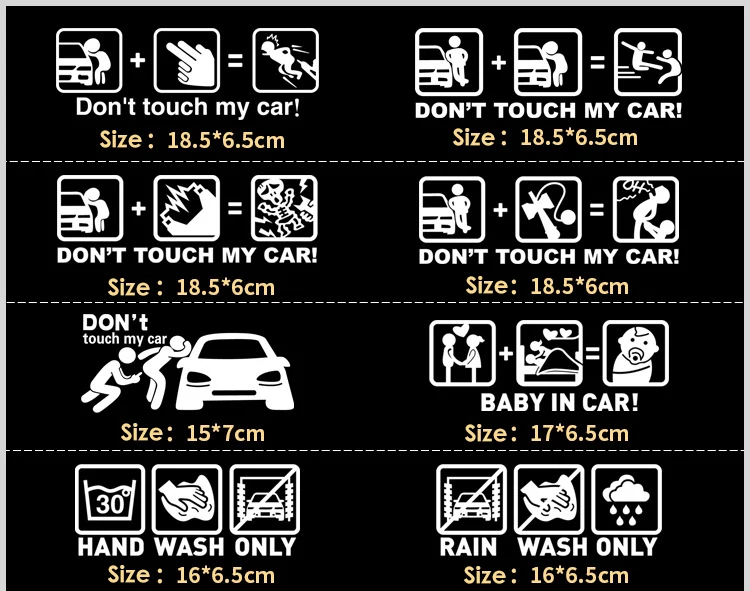 15cm X 6cm ETIE creative Custom Die Cut Out Logo Letter Anime Vinyl 5.9inch X 2.4inch Car Body Window Decals Stickers