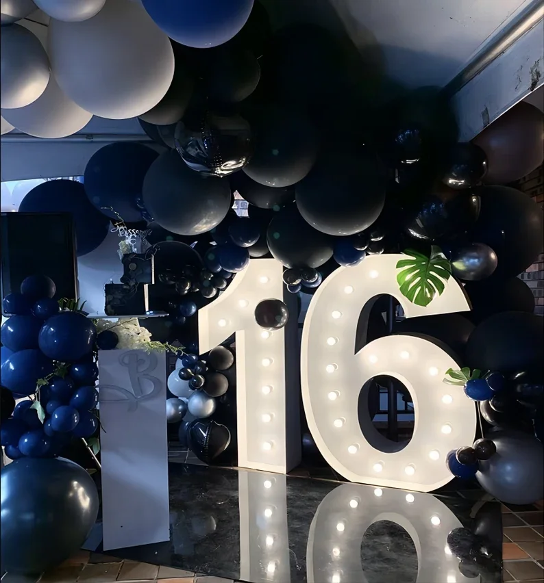 Factory Made Big Marquee Number Letter Led Outdoor Light Up Letter 4FT Marquee Letter