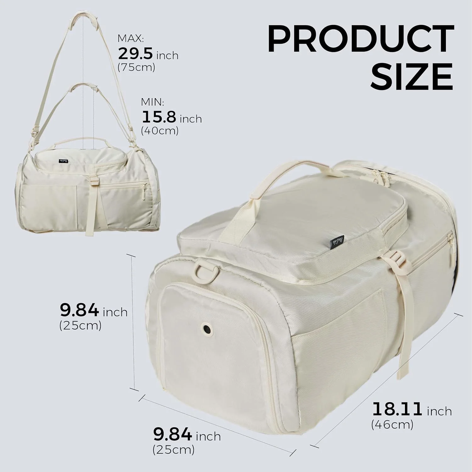 Wholesale Durable Customized Waterproof Large Capacity Sports Duffel Travel Backpack with Shoes Compartment for Travel Sport Gym