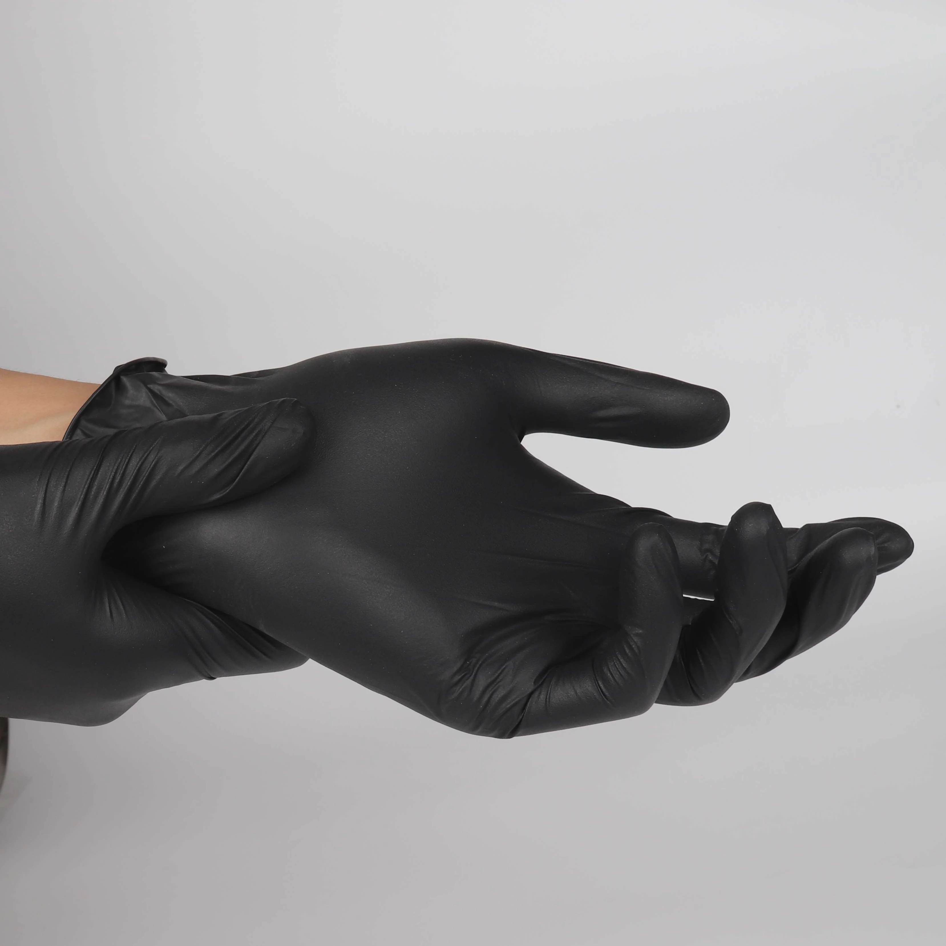 White Black Powder Free Disposable Latex Gloves