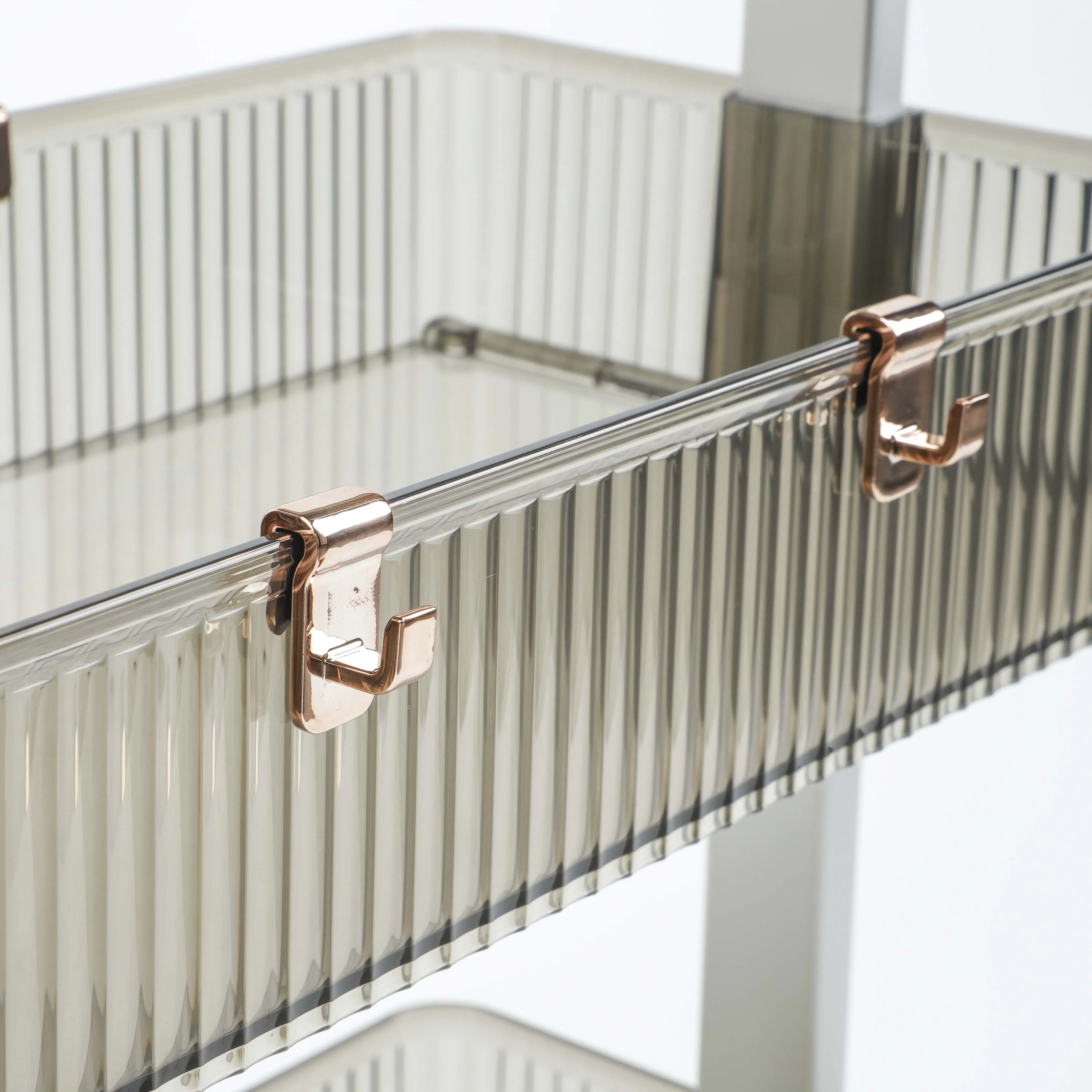 High Quality Rolling Shelf Multifunctional Slide Out 3 Tier Home Organization Cart