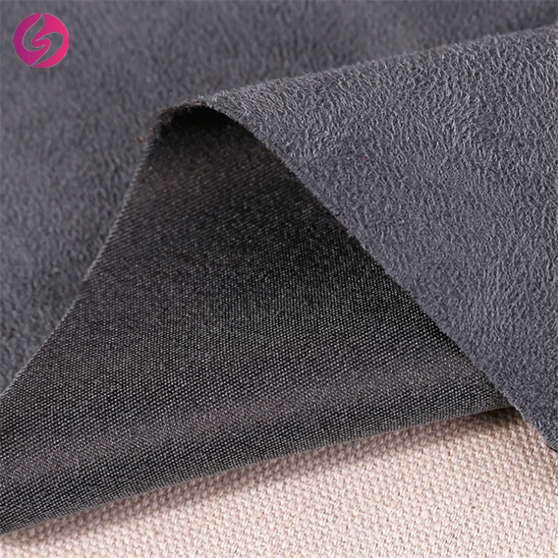  Китайский текстиль 100% полиэстер замшевая ткань синтетическая кожа замша из искусственного меха