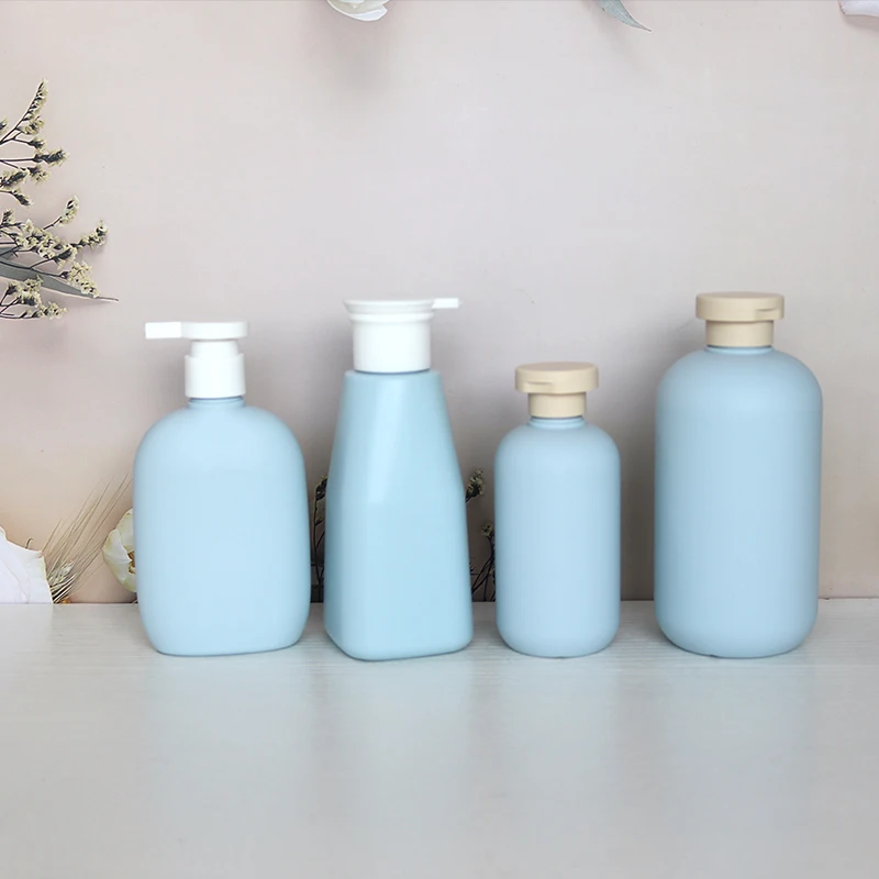 MAYSURE Custom Manufacturer 50 ml 100 ml 440 ml 500 ml Colored Plastic Bottle oblate shape with flip top Plastic Cosmetic Bottle