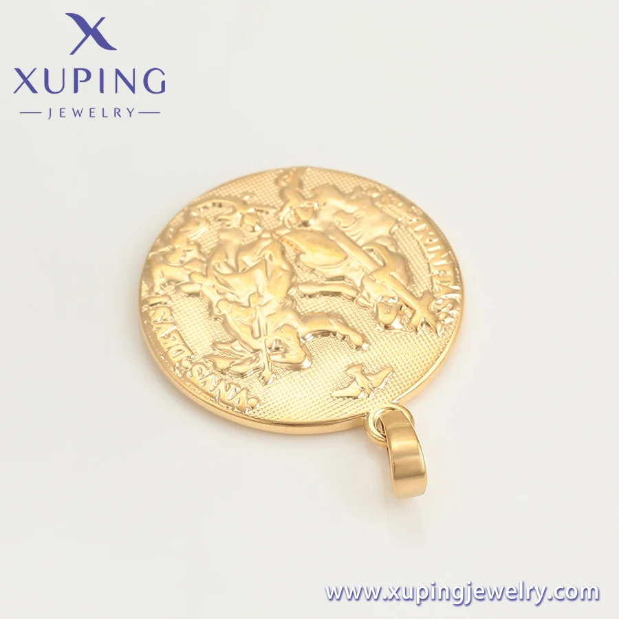 A00556763 Xuping ювелирные изделия 18K позолоченный Шарм изысканная атмосфера мода кулон ожерелье религиозный