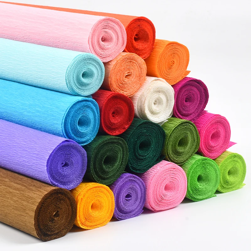 Best Quality Rolls Crepe Paper Solid Color Crepe Paper Application for Saloon/party Arrangement  China Crepe Paper