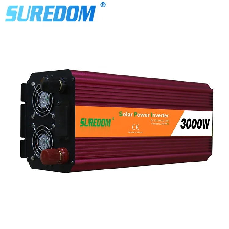 12 В 220 в 3000 Вт автономный солнечный инвертор модифицированный синусоидальный преобразователь
