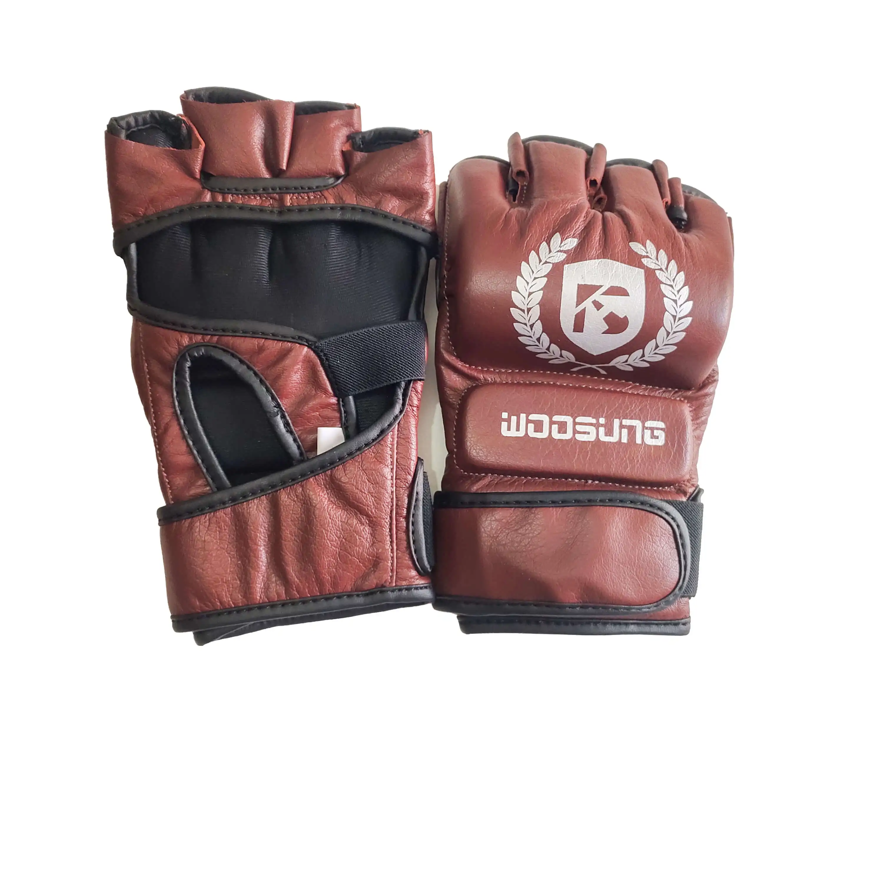 Wholesale mma gloves leather custom professional logo design your own mma gloves