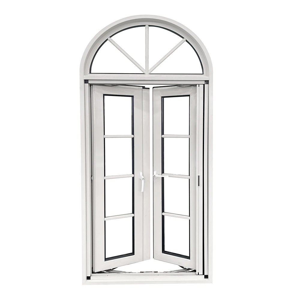 YY windows new design custom shaped windows french arch casement windows