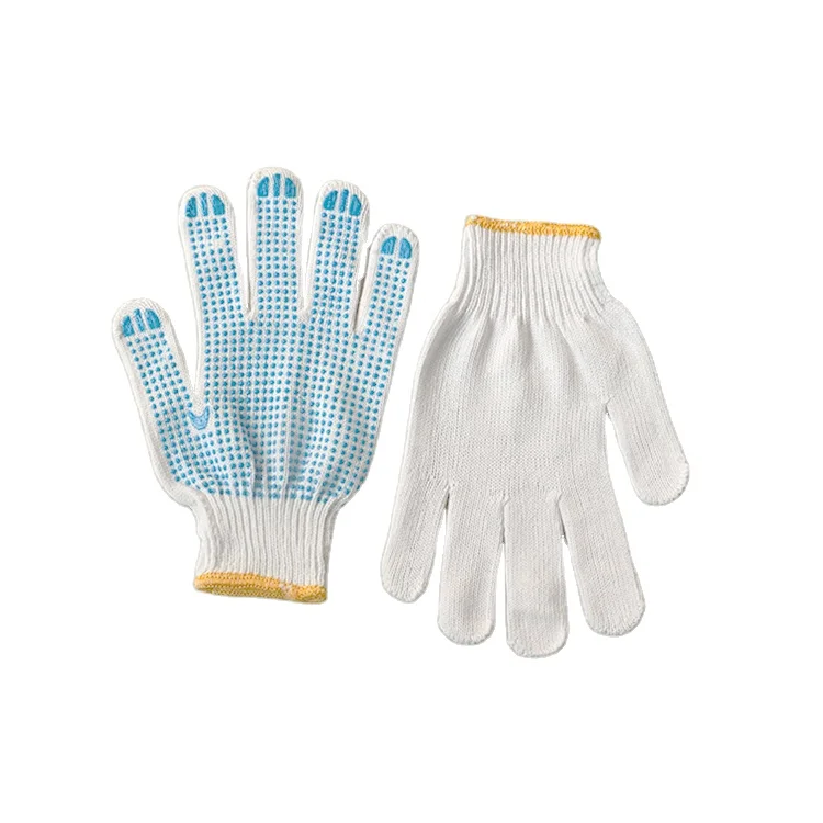 
crinkle latex palm coated poly cotton knitting safety work gloves construction/latex rubber dip work gloves 