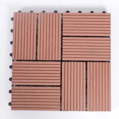 Anti-uv diy cheap price outdoor wpc interlocking deck tiles