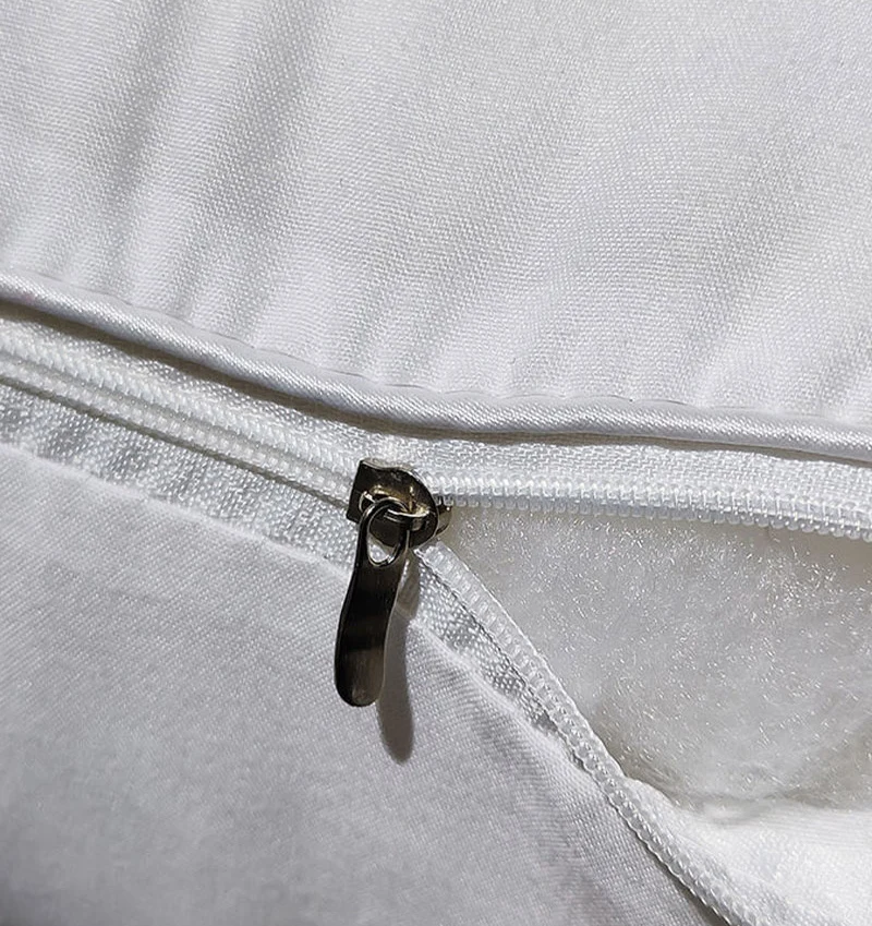 Hotel bed pillow wholesale custom logo size hilton pillow 1000g with bag double lining 3d