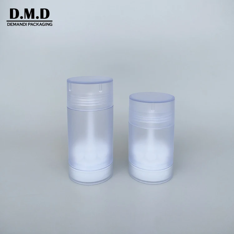 Custom label matte black white deodorant stick 15ml 30 grams 50ml twist oval round frosted 75grams deodorant container packaging